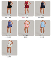 Set Olahraga 2 Potong Wanita Ukuran Besar untuk Golf, Pickleball, Tenis, Yoga, Tanpa Lengan, Cepat Kering, Bahan Nilon Spandex, Rok Celana Dress