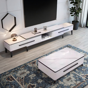 Mobili moderni semplici di lusso <span class=keywords><strong>soggiorno</strong></span> Stand Tv Set marmo o Rock Slab Tv armadi - Product Image 2