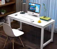 Bureau d'ordinateur pour petits espaces, bureau moderne en bois extensible pour la maison, le bureau, l'étude, l'appartement