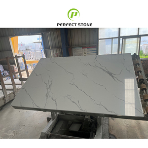 Tấm đá nhân tạo Calacatta trắng cao cấp dùng làm mặt bàn - Product Image 4