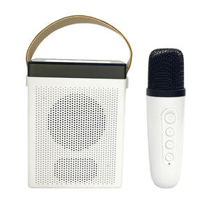 <span class=keywords><strong>K7</strong></span> Mini microphone portable Mini haut-parleur <span class=keywords><strong>audio</strong></span> Maison Chant Karaoké Famille Sans fil BT Mini haut-parleur portable extérieur - Product Image 2