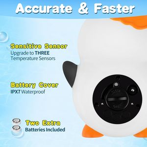Termómetro de Baño para Bebés al por Mayor - Sensor Inteligente Recargable con Forma de Pingüino de Plástico para Monitoreo Seguro - Product Image 3