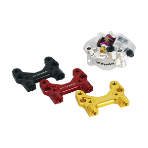 Support d'adaptation d'étrier de frein WEIFAN 220 en alliage d'aluminium pour la modification et la mise à niveau des scooters, noir, rouge, or, étrier fixe - Product Image 1