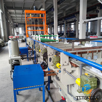 Solution de placage au rhodium semi-automatique, ligne de placage au chrome, machine de galvanoplastie au zinc