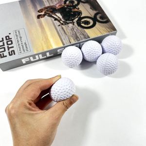 Balles anti-stress en mousse personnalisées pour mini-golf - Anti-stress de 2,5 pouces pour cadeaux et fêtes - Product Image 3