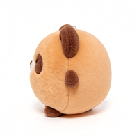 Adorable petit ours brun en peluche de haute qualité, personnalisé, adorable jouet en peluche, poupée d'animal de dessin animé avec de grands yeux pour les jouets de bébé