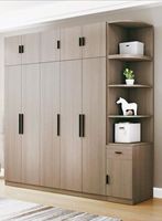 CBMMart Armoire moderne personnalisée à combinaison ouverte Armoire en métal pour meubles de chambre à coucher