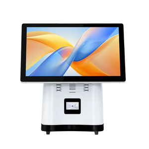 เครื่อง POS จอคู่ ขนาด 15.6 นิ้ว หน้าจอสัมผัสแบบ Capacitive สีขาว พร้อมเครื่องพิมพ์ใบเสร็จ พอร์ต USB3.0 - Product Image 3