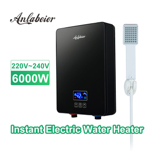 เครื่องทำน้ำอุ่นไฟฟ้าแบบทันที 220-240V 3000-6000W ขนาดเล็ก ประหยัดพลังงาน พร้อมหน้าจอ LED IPX4 สำหรับโรงแรม โรงเรียน ร้านค้า และอุตสาหกรรม - Product Image 4