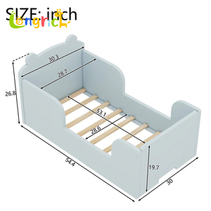 Venta caliente multifuncional crecimiento niño cuna bebé cama de madera cuna se puede transformar en una cama de niño - Product Image 2