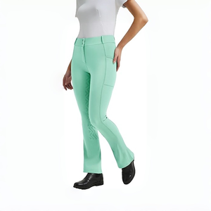 Pantaloni da Equitazione Slim-Fit a Zampa d'Elefante per <span class=keywords><strong>Donna</strong></span> - Seduta Completa, Traspiranti e Leggeri per l'Equestre Estivo - Product Image 1