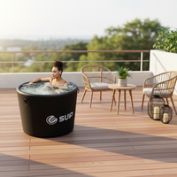 Grand seau à glace gonflable de 90x76 cm, glacière portable pour le camping en plein air, les fêtes sur la plage, les sports nautiques