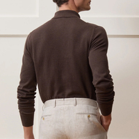 Pull en Coton Tricoté 100% Personnalisé avec Logo pour Homme, Style Old Money, Automne, OEM/ODM, Faible MOQ, Vêtements Décontractés Professionnels