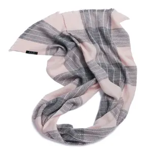 Men scarf 100 cashmere scarf checked hijab