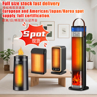 Chauffage portable PTC à flamme simulée 3D avec humidification par atomisation et télécommande pour usage domestique – Vente en gros usine