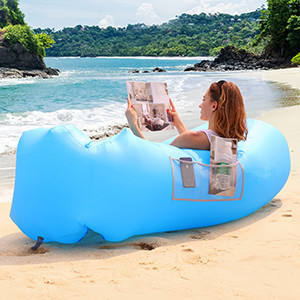 Sofá Cama Inflable Moderno de Doble Uso, Portátil e Impermeable, Fácil de Guardar para Campamentos y Senderismo en Autocaravanas - Product Image 2