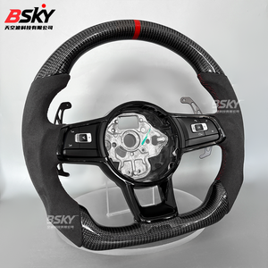 Volante de Fibra de Carbono con Levas Magnéticas, Compatible con Volkswagen MK8 MK7 MK6 <span class=keywords><strong>Golf</strong></span> R <span class=keywords><strong>GTI</strong></span> GTE Polo <span class=keywords><strong>GTI</strong></span> Golf8 <span class=keywords><strong>Golf</strong></span> 7, Modelos Antiguos y Nuevos - Product Image 6