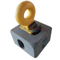 Crochet de levage vertical robuste en acier forgé WLL 12,5T ISO1161 pour conteneurs maritimes, attache de levage supérieure Camlock