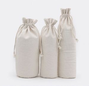 Wholesale Custom Print Eco Friendly <b>Recycled</b> Plain Printed Big Cotton Canvas Pouch Drawstrings Dust <b>Bags</b> With Rope Logo - Product Image 4