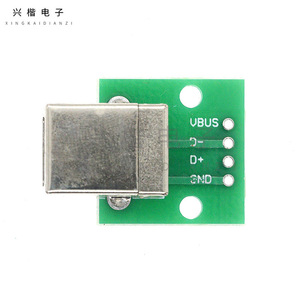 Adaptateur USB vers DIP, connecteur femelle de type B, 4 broches, montage sur circuit imprimé en aluminium à trous traversants - Product Image 3