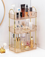 Organisateur de salle de bain sous évier en plastique transparent, type sur pied, étagère de rangement de cuisine multi-niveaux, boîte de rangement coulissante pour bureau