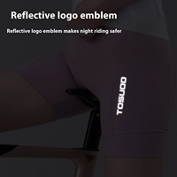 Shorts de cyclisme professionnels TOSUOD pour femmes, pantalon de sport d'été pour l'extérieur, rembourrage pour les fesses, motif uni, nylon + élasthanne, taille