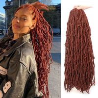 Extensions de cheveux au crochet pré-bouclées de 12 pouces, style Butterfly Locs, effet vieilli, doux, pour tresses, pour femmes noires, couleurs 1B/BUG/30, vente en gros