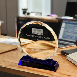 Chất lượng cao vòng tròn hình pha lê <span class=keywords><strong>Trophy</strong></span> với khắc logo Bán Chạy nhất cho lưu niệm cho thị trường arabia - Product Image 2