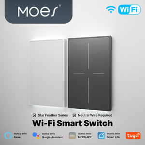 สวิตช์อัจฉริยะ Moes Star Feather 10A 2.4Ghz WiFi หน้าจอสัมผัสควบคุมผนัง - Product Image 5