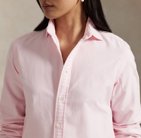 Chemise Oxford décontractée pour femme, coupe ajustée, manches longues, col pointu, respirante, tricotée, unie, boutonnée, printemps, été, automne