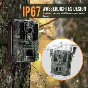 Caméra <span class=keywords><strong>de</strong></span> <span class=keywords><strong>chasse</strong></span> grand angle 4K Ultra HD IP67 étanche 120 ° avec connectivité WiFi à vision nocturne - Product Image 2