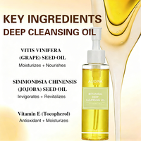 Huile nettoyante R, nettoyant à l'huile naturelle pour le visage, démaquillant, éliminateur de points noirs, nettoyant à l'huile hydratant, nettoie sans obstruer les pores
