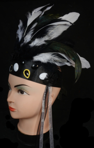 Coiffe en plumes d'autruche artisanale OEM pour fête de carnaval, style ethnique - Product Image 3