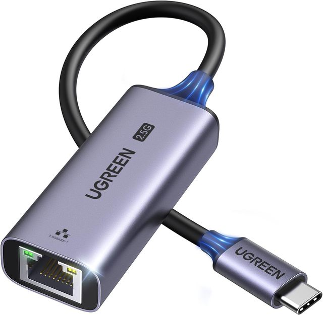 UGREEN USB C Ethernet Adapter 2.5G Laptop Aluminum Type C (Thunderbolt 4/3 Compatible) RJ45 Network Internet Compatible NAS