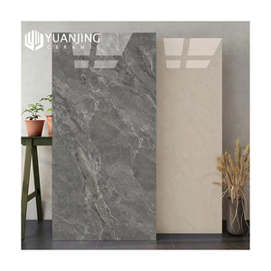 Tấm đá cẩm thạch <span class=keywords><strong>Foshan</strong></span> màu xám be 750*1500mm, trang trí nội thất hiện đại, gạch lát nền toàn thân, gạch porcelain, sử dụng được hơn 5 năm - Product Image 1