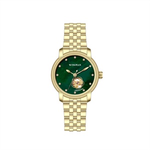 นาฬิกาข้อมือจักรกลสตรีสแตนเลสสตีลแบบสั่งทำขายส่ง ดีไซน์ใหม่ปี 2020 คุณภาพสูง กันน้ำ - Product Image 5