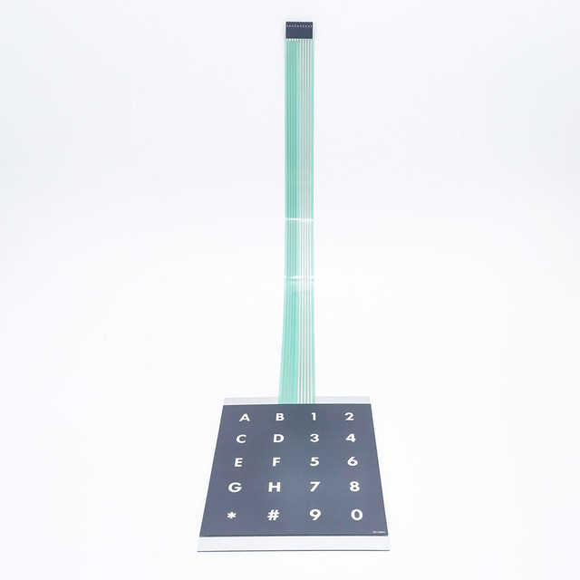 CNC Machined Medical Membrane Switch OEM Keyboard for Telecommunication Equipment TouchGoal TH-MB-12 with PVC/PET/PC Materials