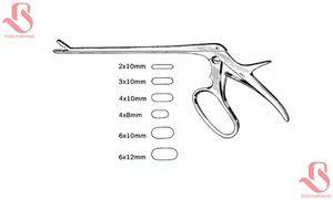 BISONS - Tenazas Neuroquirúrgicas Ferris Smith Cup Rongeurs 7 con Mandíbulas Rectas de 4x10 mm, Acero Inoxidable de Alta Calidad, Certificación CE - Product Image 1