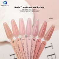 HEMA & TPO FREE Gel Constructeur Translucide Nude Fournisseur Gel Polish Constructeur Nude Transparent à Appliquer au Pinceau BIAB Gel de Construction OEM