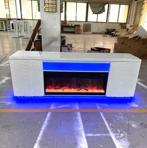 Mueble de TV de Madera MDF de Lujo <span class=keywords><strong>Guanlong</strong></span> con Chimenea Eléctrica, Mueble para TV, Mesa, Chimenea, Hogar, Venta al por Mayor Directa de Fábrica - Product Image 3