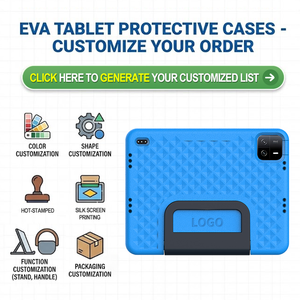 Funda Minimalista HGD de EVA con Soporte y Asa para iPad 10.2/10.5/Air 3/Pro 10.5 y Xiaomi Pad 6 - Funda Antigolpes para Adolescentes - Product Image 6