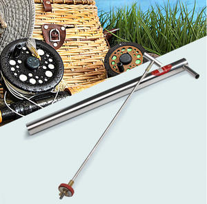 HJY XX01 Nuevo Extractor Portátil de Acero Inoxidable para Camarones, Pescado y Cebo, <span class=keywords><strong>con</strong></span> Bomba para Salsichas Marinas y Cepillo Largo para Playa - Product Image 6