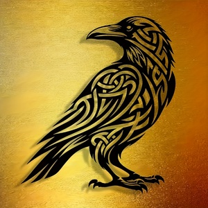 <span class=keywords><strong>Arte</strong></span> Mural de Cuervo Vikingo, Decoración de Silueta Metálica, Escultura de Pájaro de Estilo Nórdico, Decoración del Hogar sin Plumas, Artes Decorativas de Metal - Product Image 2