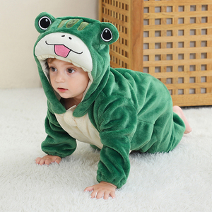2026 New Design Wholesale Dragon Cartoon <b>Baby</b> Rompers Animal Unisex Jumpsuit 100% <b>Flannel</b> Two Way Zipper - Product Image 6