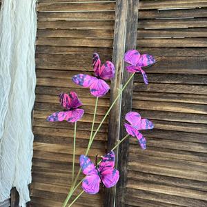 <span class=keywords><strong>Hot</strong></span> Bán Nhân Tạo Bướm 5 Đầu Mô Phỏng Lụa Vải Bướm Hoa Cho Đám Cưới Trang Trí Nội Thất - Product Image 6