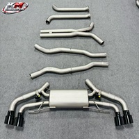 Échappement arrière KM Premium SS304 pour BMW X5M F95 X6M F96 S63 4.4T V8, acier inoxydable haute performance