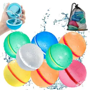 Soppycid Easy Silicone Magic Self Closed Water Bomb Splash Balls Self Sealing Refillable Reusable Water Balloons