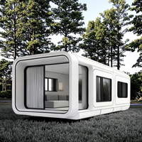 Vente en gros de serres préfabriquées Apple modernes Modules de cabine de bureau mobile pour la conception graphique de l'école du parc Capacité de projet