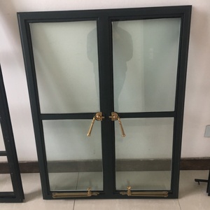 Precio barato <span class=keywords><strong>tata</strong></span> de la ventana de acero de soldadura francés simple negro confeccionadas con marco de acero ventanas y puertas de diseño de la <span class=keywords><strong>parrilla</strong></span> - Product Image 4
