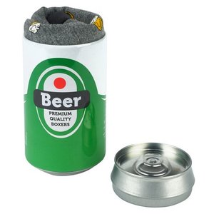 Sous-vêtements pour hommes CELINNE, respirants, anti-transpiration, boîte cadeau en forme de canette de bière, coton extensible, spandex, doux, caleçons boxer pour hommes - Product Image 2